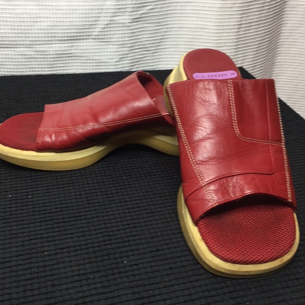 Nine West cloud 9 open toe slip on shoes